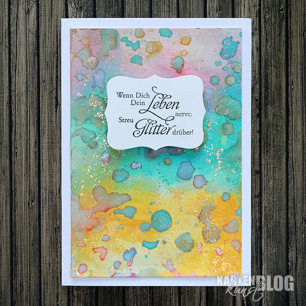Karten-Kunst Clear Stamps KK-0037 - Weise Worte „Gute Laune“