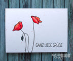 Karten-Kunst Clear Stamps KK-0139 - Scribble Poppies