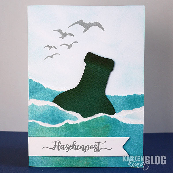 Karten-Kunst Clear Stamps KK-0136 - Kalligraphie am Meer - Sprüche-Stempel maritim
