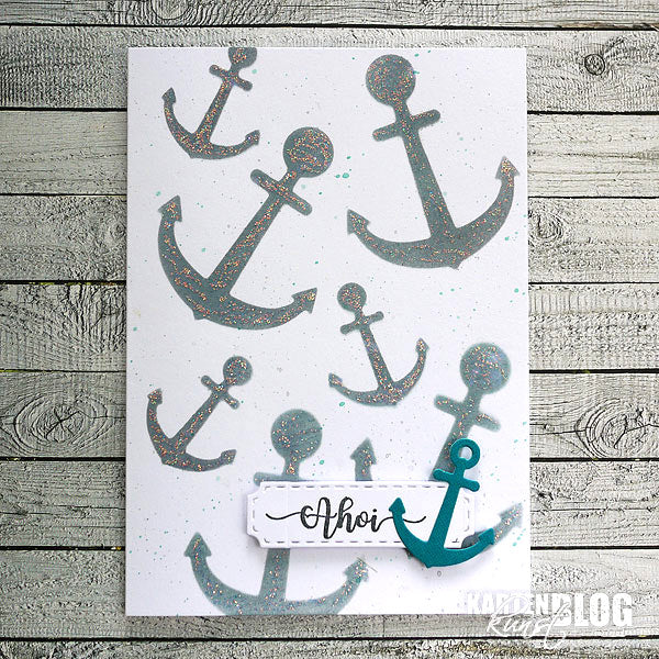 Karten-Kunst Stanzschablone kk-D087 - Anchors / Anker