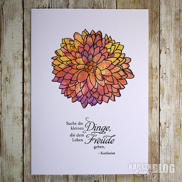 Karten-Kunst Clear Stamps KK-0135 - Chrysanthemum