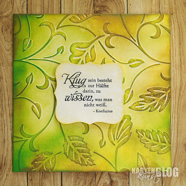 Karten-Kunst Clear Stamps KK-0041 - Weise Worte Konfuzius