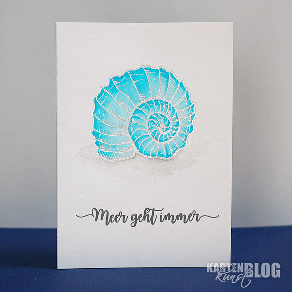 Karten-Kunst Clear Stamps KK-0136 - Kalligraphie am Meer - Sprüche-Stempel maritim