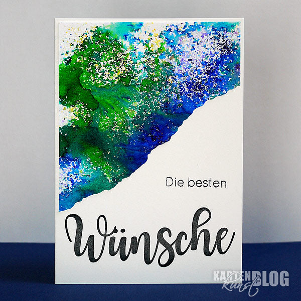 Karten-Kunst Clear Stamps KK-0160 - Riesige Beste Wünsche