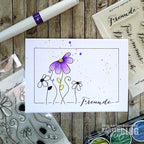 Karten-Kunst Clear Stamps KK-0043 - Große Worte Vergissmeinnicht