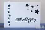 Karten-Kunst Stanzschablone kk-D125 - Nyala Script Weihnachtsgrüße