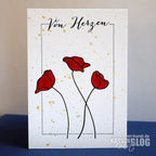 Karten-Kunst Clear Stamps KK-0027 - Große Worte: Überraschung, Von Herzen,  Nur für dich, Gutschein