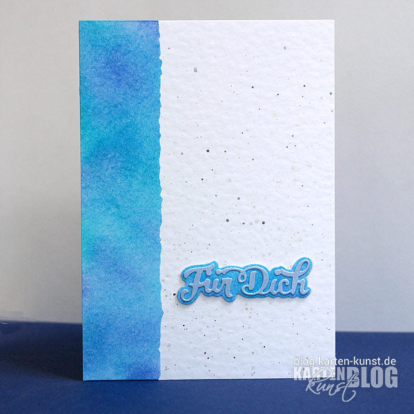 Karten-Kunst Stanzschablone kk-D078 - Nyala Script Für Dich