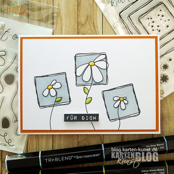Karten-Kunst Clear Stamps KK-0165 - Kritzel Rahmen