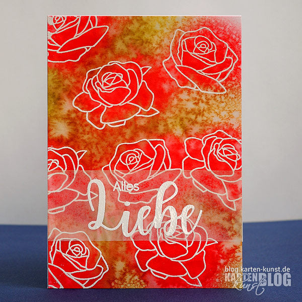 Karten-Kunst Clear Stamps KK-0167 - Scribble Roses