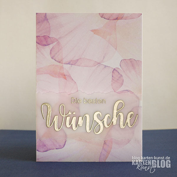 Karten-Kunst Clear Stamps KK-0160 - Riesige Beste Wünsche