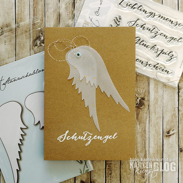 Karten-Kunst Stanzschablone kk-D069 - Angel Wings