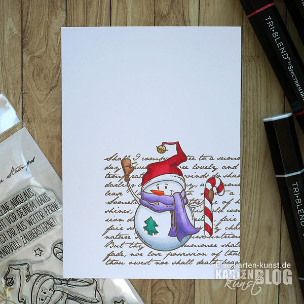 Karten-Kunst Clear Stamps KK-0152 - Script Background