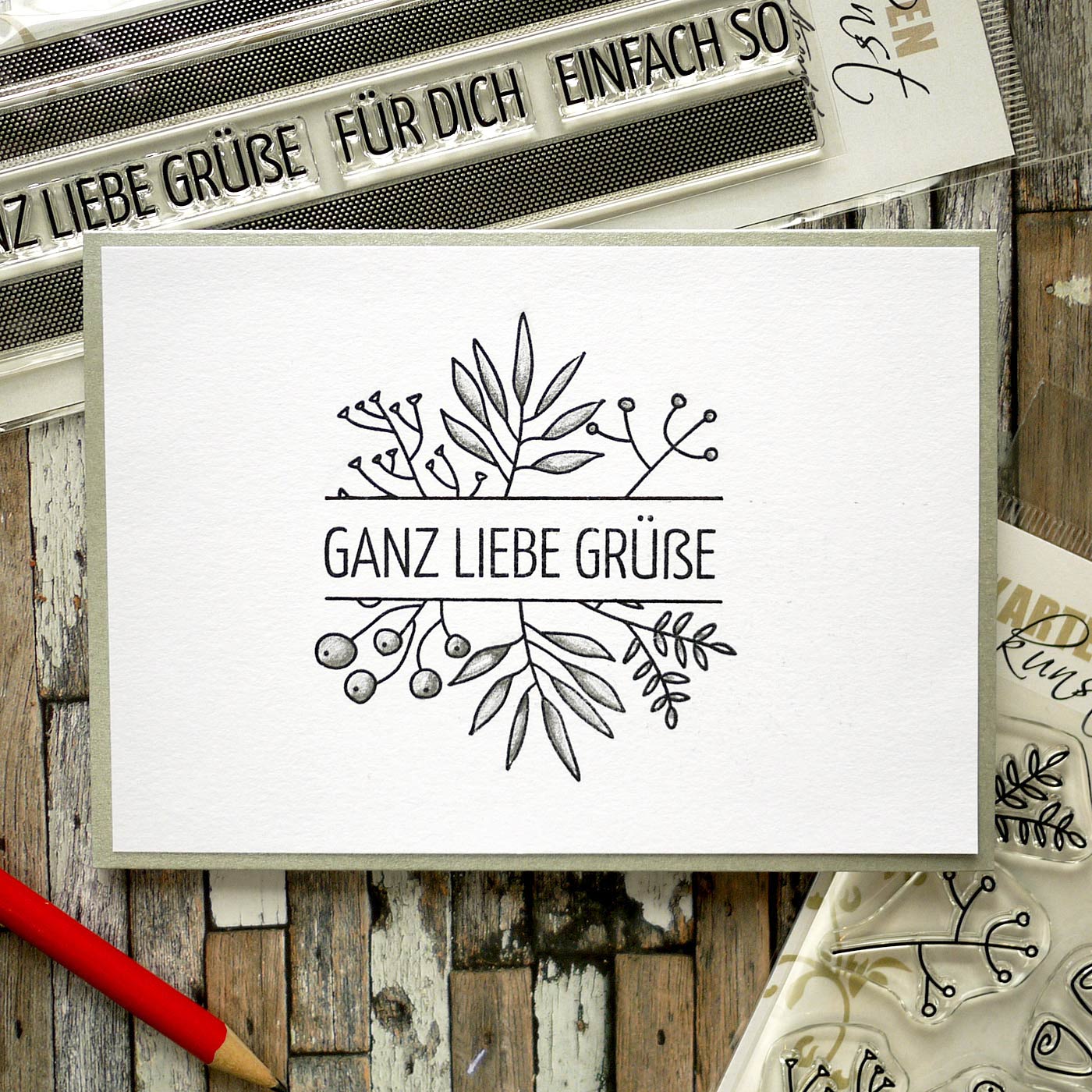 Karten-Kunst Clear Stamps KK-0164 - Doodle Plants