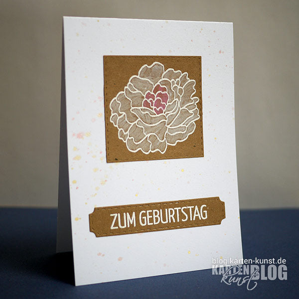 Karten-Kunst Clear Stamps KK-0123 - Pfingstrose