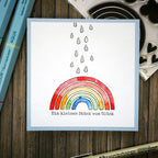 Karten-Kunst Clear Stamps KK-0186 - Rainbows / Regenbogen & Wolken