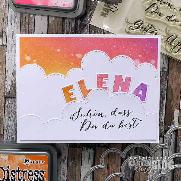 Karten-Kunst Clear Stamps KK-0034 - Große Worte „Willkommen“