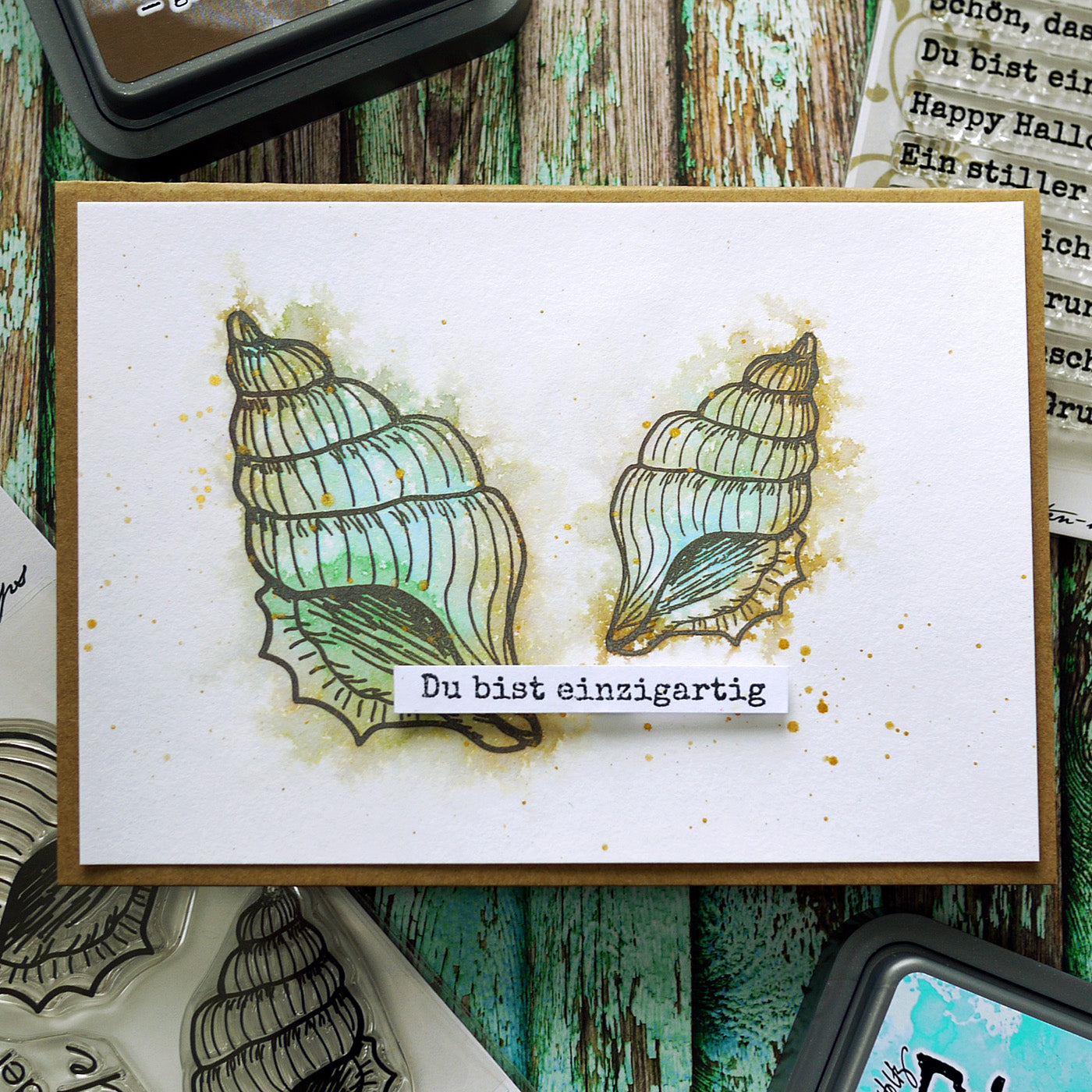 Karten-Kunst Clear Stamps KK-0193 - Meeres-Schnecken