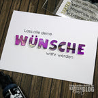 Karten-Kunst Clear Stamps KK-0160 - Riesige Beste Wünsche
