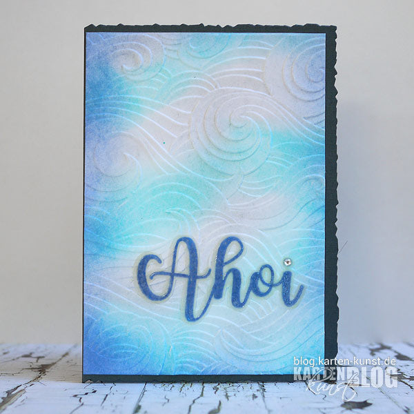 Memory Box 3D Prägeschablone - EF1013 Waves 3D Embossing Folder