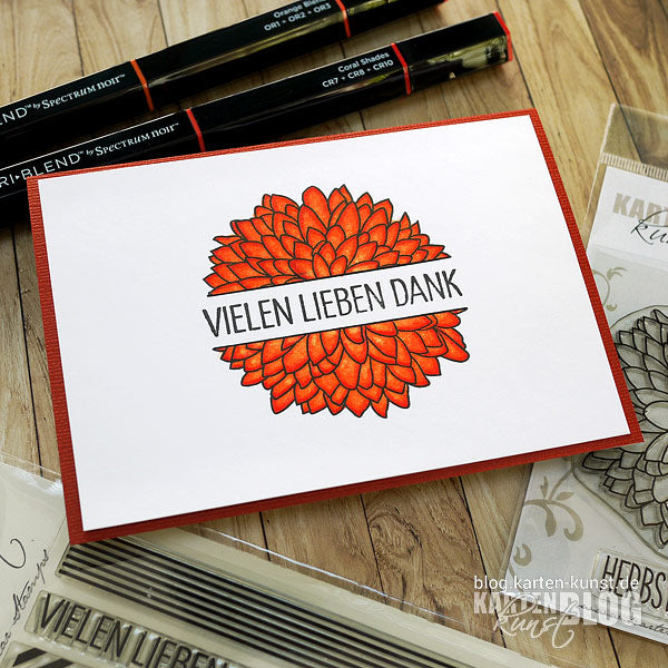 Karten-Kunst Clear Stamps KK-0135 - Chrysanthemum