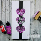 Karten-Kunst Stanzschablone kk-D132 - Elegant Script Mr & Mrs für Hochzeitskarten