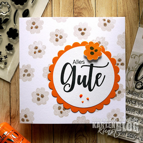 Karten-Kunst Clear Stamps KK-0137 - Riesige Wünsche Alles Gute