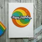 Karten-Kunst Stanzschablone kk-D092 - Nyala Script Happy Birthday