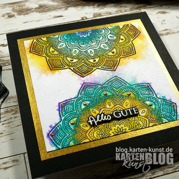 Karten-Kunst Clear Stamps KK-0158 - Mandala Schön dass es dich gibt