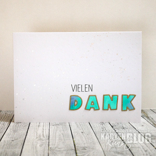 Karten-Kunst Clear Stamps KK-0102 - Washi-Tape Vielen lieben Dank