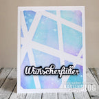 Karten-Kunst Stanzschablone kk-D140 - Nyala Script Wunscherfüller