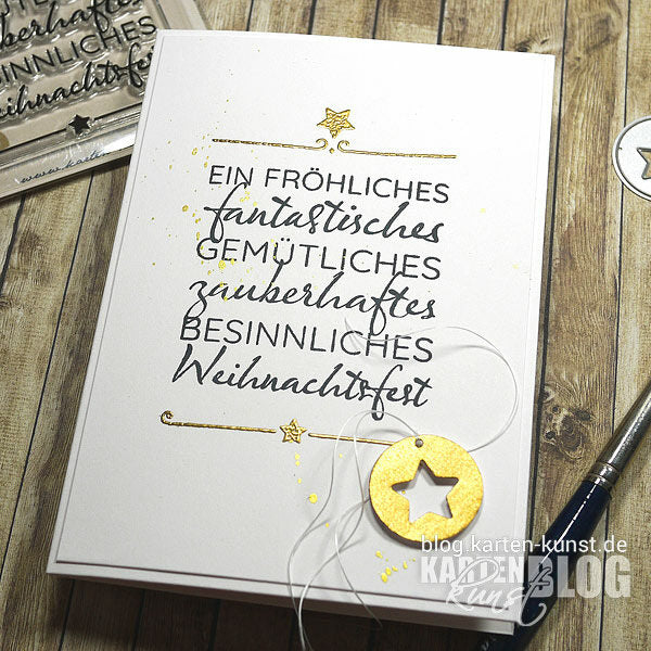 Karten-Kunst Clear Stamps KK-0197 - Fantastisches Weihnachtsfest