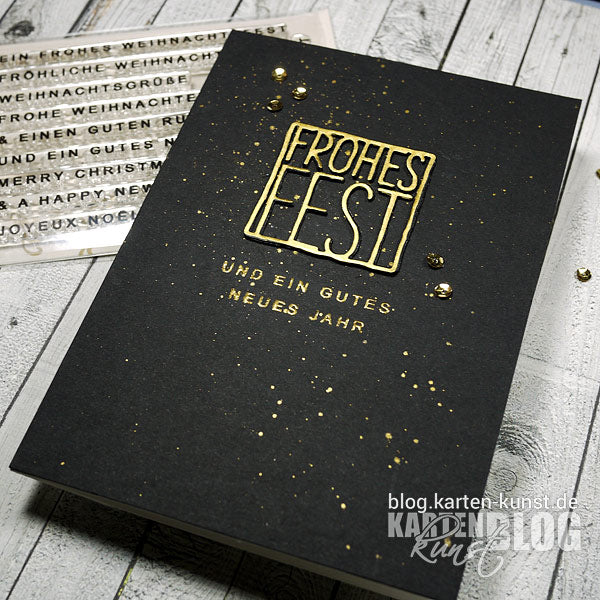Karten-Kunst Clear Stamps KK-0201 - Weihnachten modern