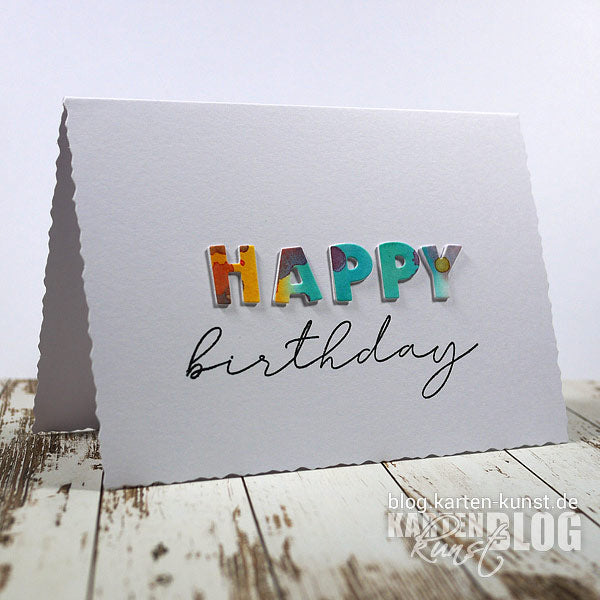 Karten-Kunst Clear Stamps KK-0205 - Mega Happy Birthday / New Year
