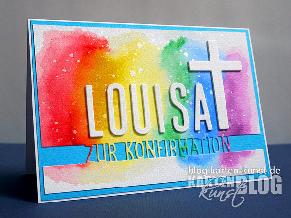 Karten-Kunst Stanzschablone kk-D171 - Brückentext Zur Konfirmation