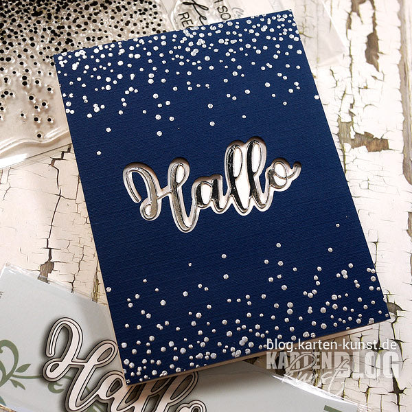 Karten-Kunst Clear Stamps Groß KK-0209 - Konfetti