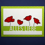 Karten-Kunst Clear Stamps KK-0139 - Scribble Poppies