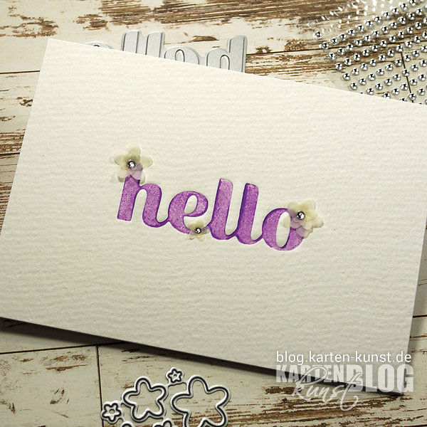 Birch Press Hot Foil Plate - BPF501 Hello Sugar Script Set (inkl. Stanzschablone)