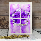 Karten-Kunst Hot Foil Plate kk-HF003 - Mini Worte zum Geburtstag