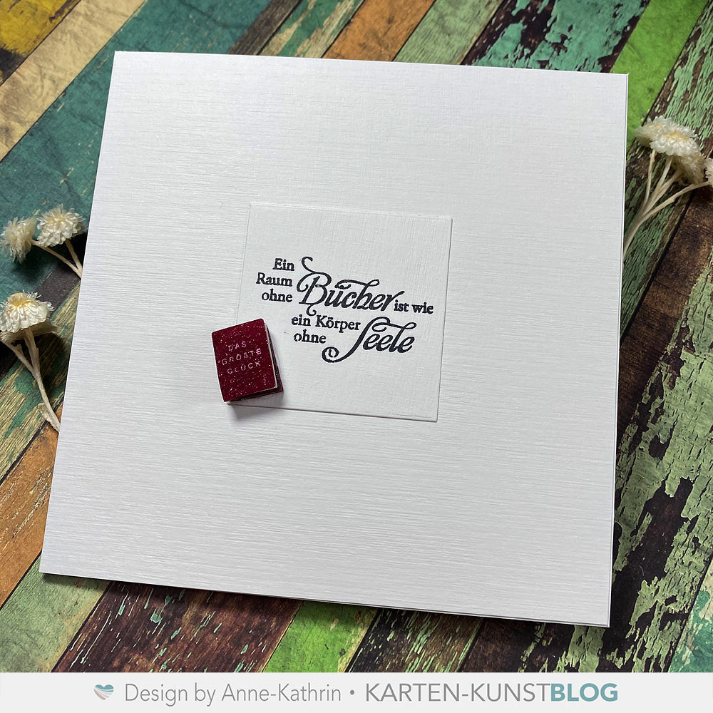 Karten-Kunst Clear Stamps KK-0218 - Weise Worte Bücher