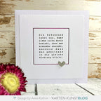 Karten-Kunst Clear Stamps KK-0266 - Quadratische Texte