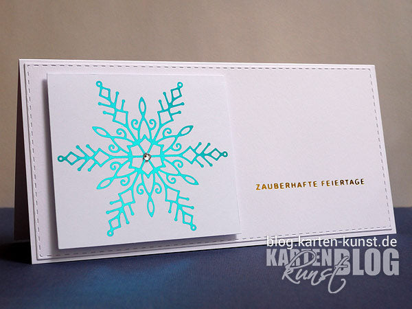 Karten-Kunst Hot Foil Plate kk-HF008 - Snowflake
