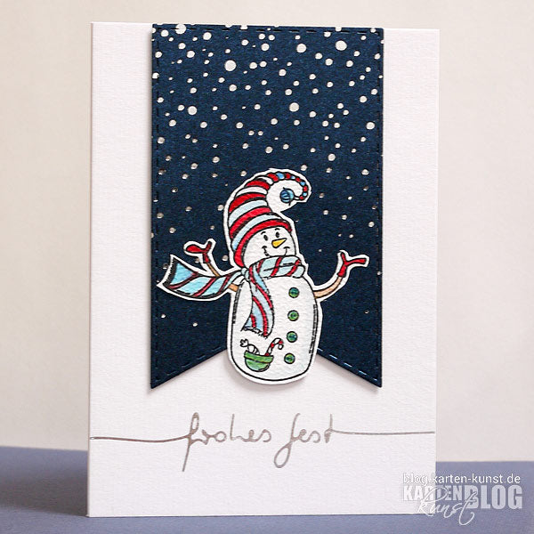 Karten-Kunst Hot Foil Plate kk-HF007 - Snowfall