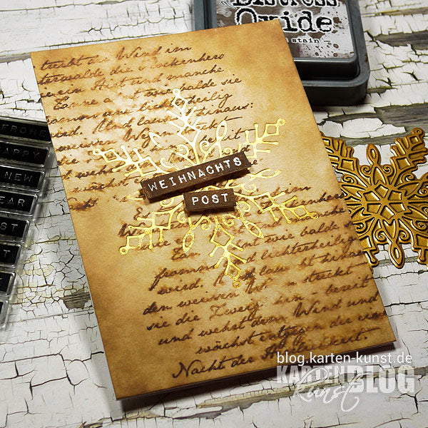 Karten-Kunst Hot Foil Plate kk-HF008 - Snowflake