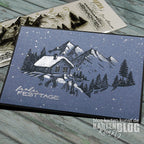 Karten-Kunst Clear Stamps Groß KK-0221 - Winterlandschaft