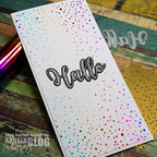 Karten-Kunst Hot Foil Plate kk-HF007 - Snowfall