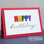 Karten-Kunst Clear Stamps KK-0205 - Mega Happy Birthday / New Year