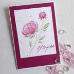 Karten-Kunst Clear Stamps KK-0301 - Elegante Pfingstrose