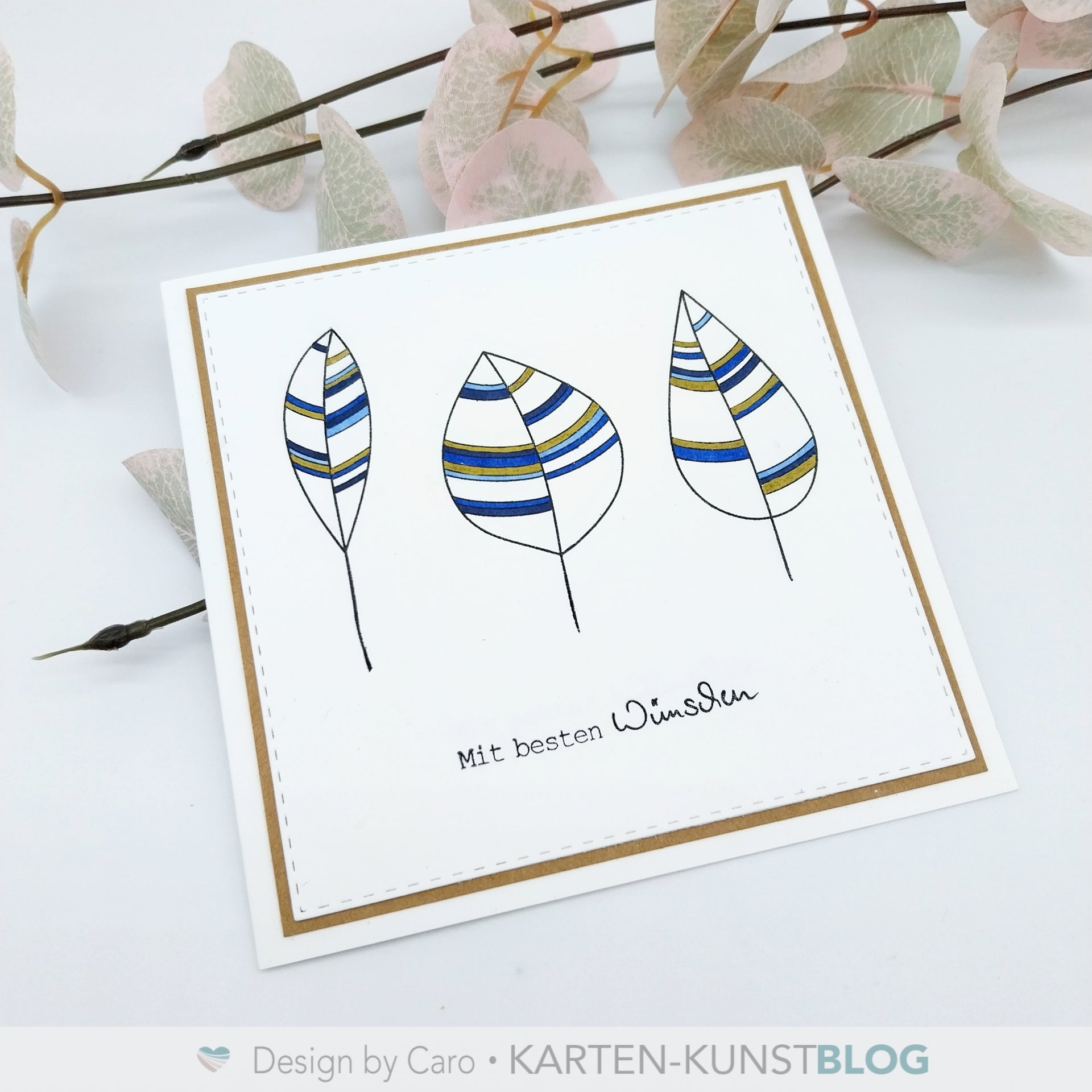 Karten-Kunst Clear Stamps KK-0151 - Scribble Leaves / Moderne Blätter