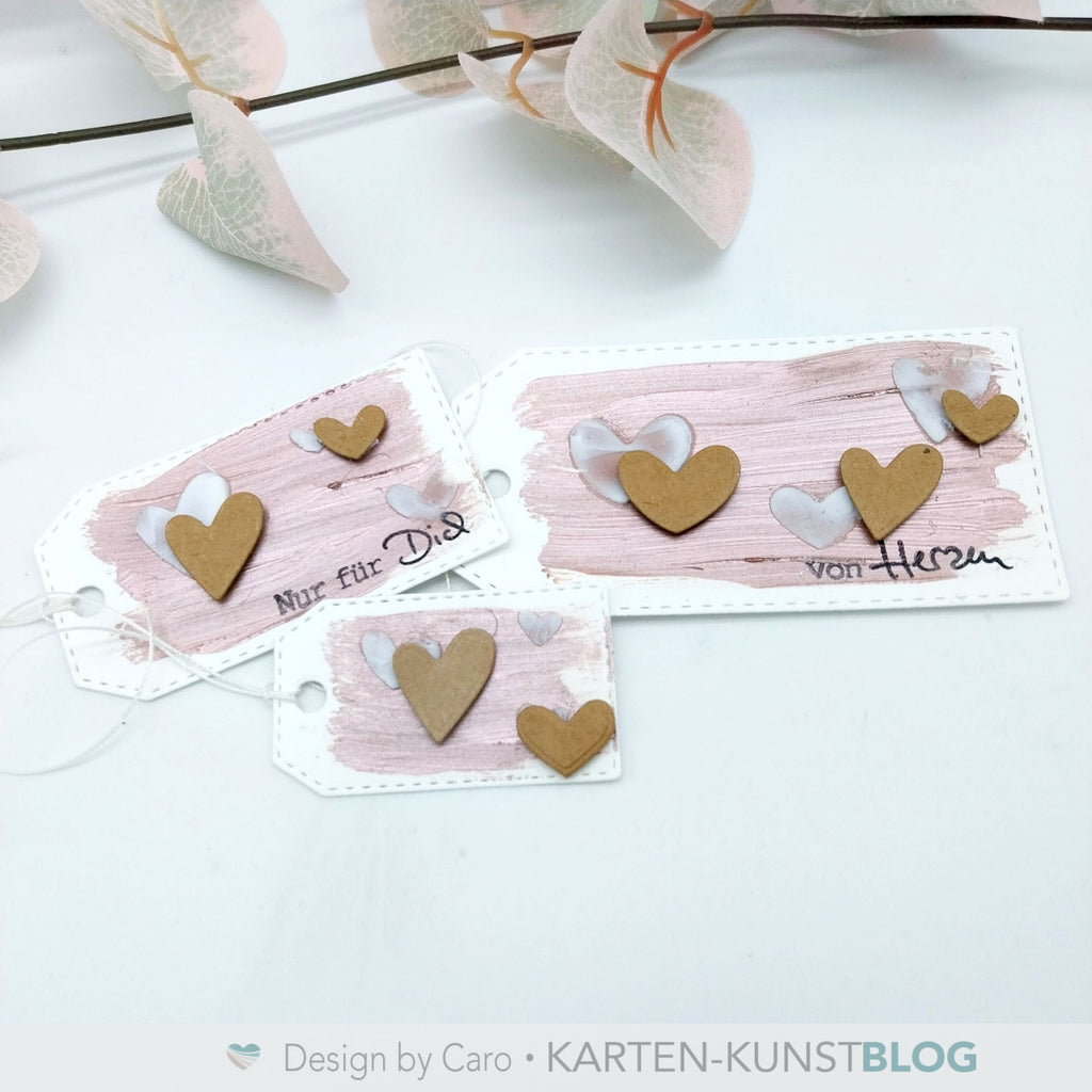 Karten-Kunst Stanzschablone kk-D066 - Tags With Stitches